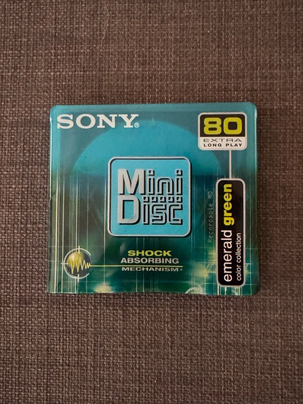 Sony Emerald Green MiniDisc 80 Extra Long Color Collection
